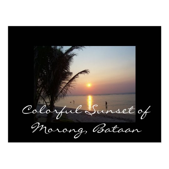 Colourful Sunset of Morong, Bataan Postcard
