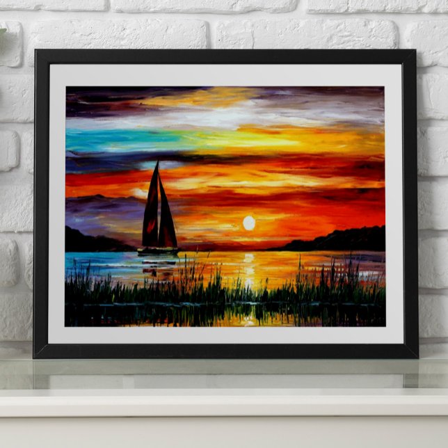 Colourful Sunset vibrant sunrise  Poster (Creator Uploaded)