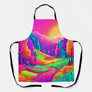 Colourful Sunset View Apron
