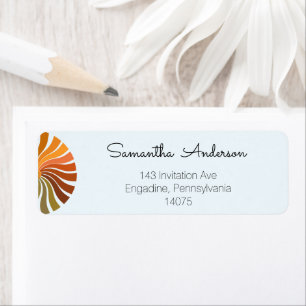 Colourful Sunshine Address Label