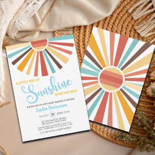 Colourful Sunshine Boho Baby Shower Invitation