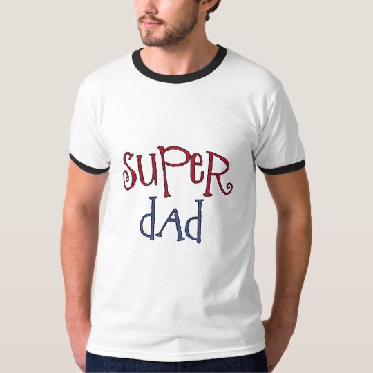 Colourful Super Dad Apparel T-Shirt