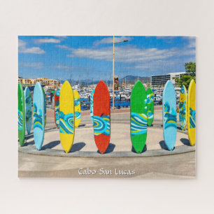 Colourful Surf Boards in Cabo San Lucas, Mexico Jigsaw Puzzle