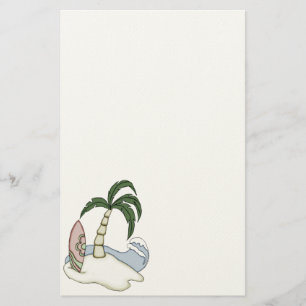 Colourful Surfboard Island 5 Stationery