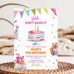 Colourful Surprise Party Kid's Birthday  Invitation<br><div class="desc">Colourful Surprise Party Kid's Birthday Invitation,  Shhh Don't Blow It Birthday Invitation,  Editable Kids Birthday Invitation</div>
