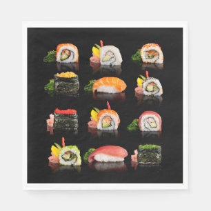 Colourful Sushi Photo  Napkin