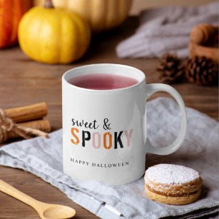 Colourful Sweet And Spooky   Happy Halloween  Coffee Mug