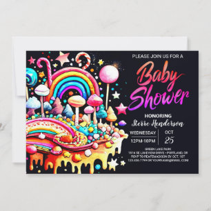  Colourful Sweet Celebration Baby Shower Invitation
