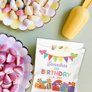 Colourful Sweet Fun Candy Theme Birthday Party Favour Bag
