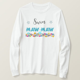 Colourful Swim Maw-Maw T-Shirt