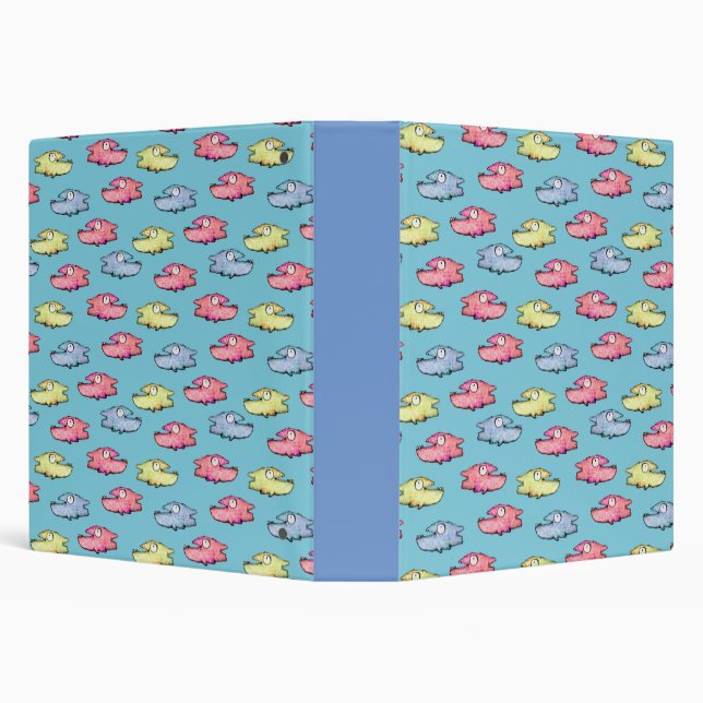 Colourful swimming happy fish binder (Background)