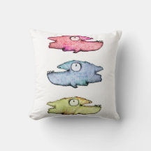 Colourful swimming happy fish