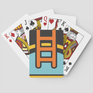 Colourful Swimming Pool Icon Playing Cards