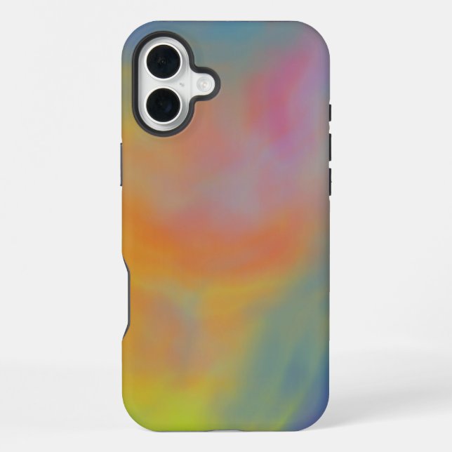 Colourful Swirl Clouds iPhone Case (Back)