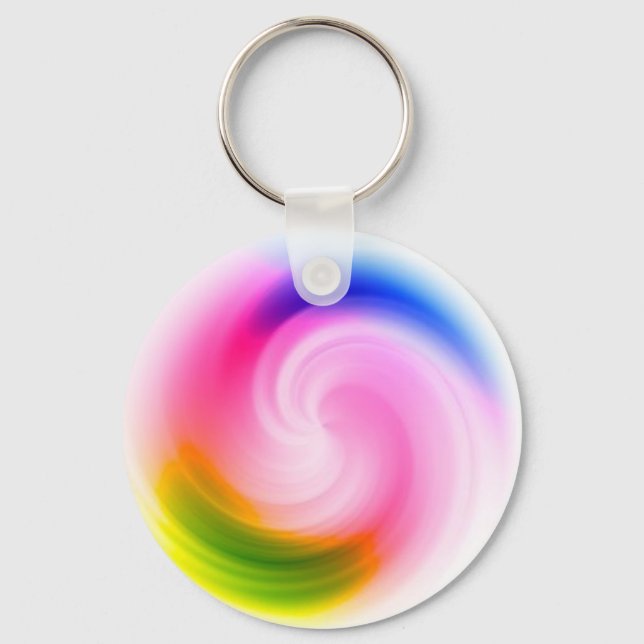 Colourful Swirl Keychain (Front)
