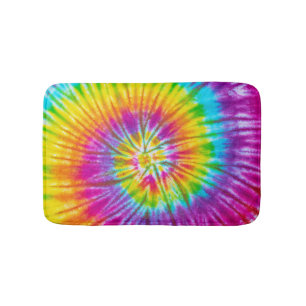 Colourful Swirl Tie-Dye Abstract. Bath Mat