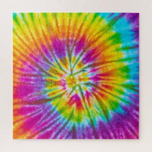 Colourful Swirl Tie-Dye Abstract. Jigsaw Puzzle