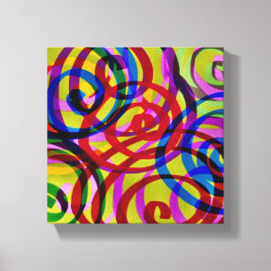 Colourful Swirls Canvas Print