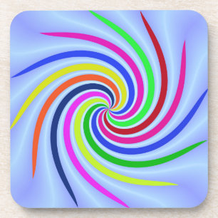Colourful Swirls Coaster