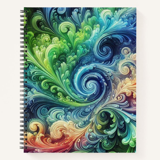 Colourful Swirls Journal (Front)