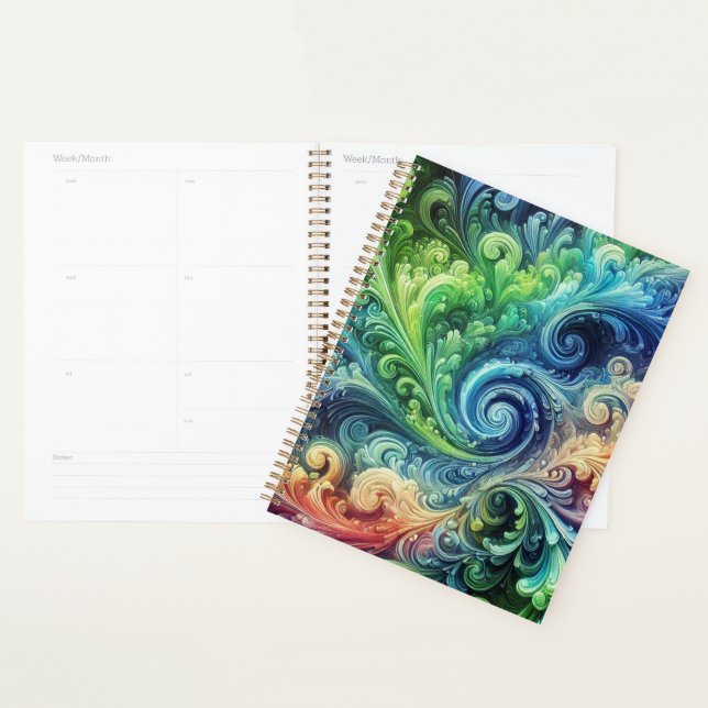 Colourful Swirls Planner (Display)
