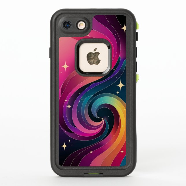 Colourful Swirly Gradient Wallpaper Phone Case (Back)
