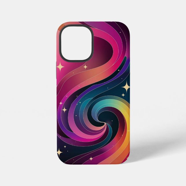 Colourful Swirly Gradient Wallpaper Phone Case (Back)