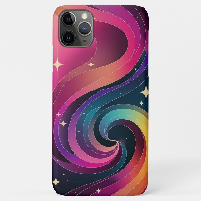 Colourful Swirly Gradient Wallpaper Phone Case (Back)