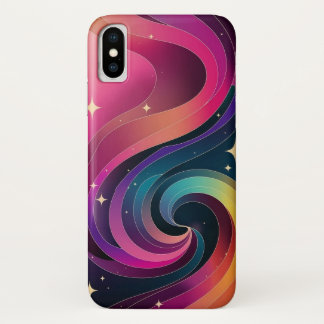 Colourful Swirly Gradient Wallpaper Phone Case