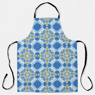 Colourful symmetrical seamless pattern, design in  apron