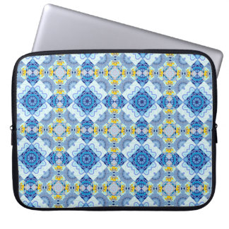 Colourful symmetrical seamless pattern, design in  laptop sleeve