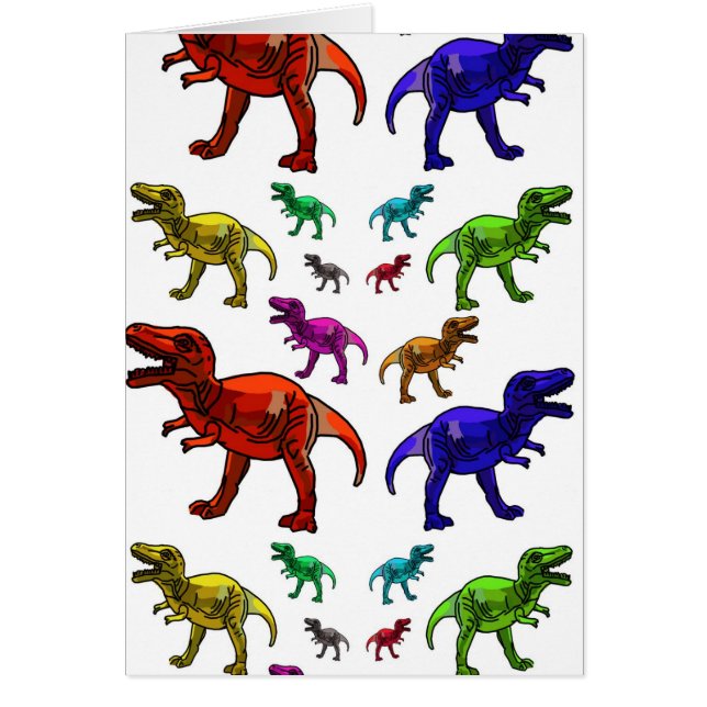 Colourful T-Rex (Front)