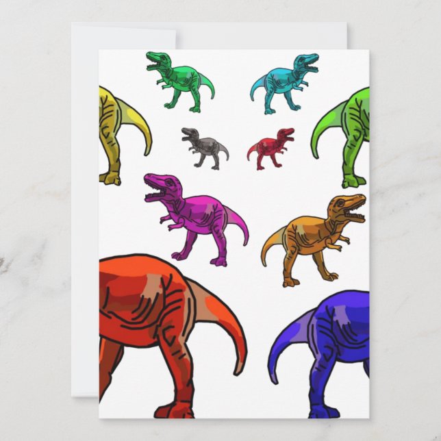 Colourful T-Rex (Front)