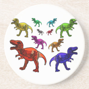 Colourful T-Rex Coaster