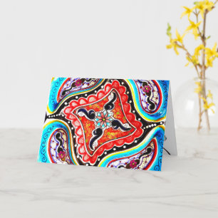 Colourful Talavera Mexico Greeting Card