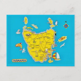 Colourful Tasmania Postcard