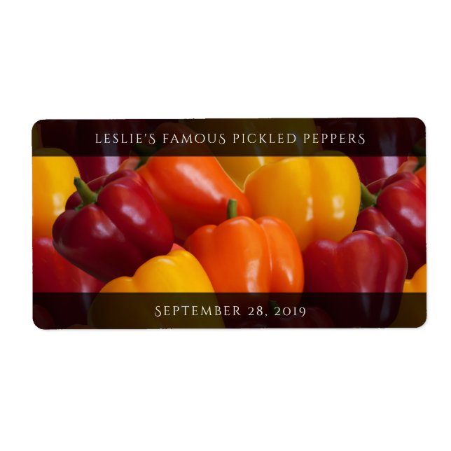 Colourful Tasty Red Orange Yellow Bell Peppers (Front)