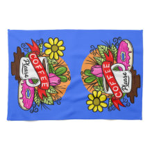 Colourful Tattoo Coffee and Doughnut