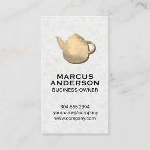 Colourful Teapot   Japanese Paper Business Card