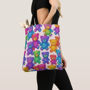 Colourful Teddy Bears Tote Bag