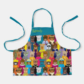 Colourful Teddy Bears with Many Professions Apron (Front)