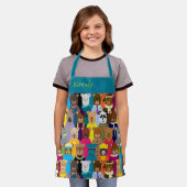 Colourful Teddy Bears with Many Professions Apron (Insitu)