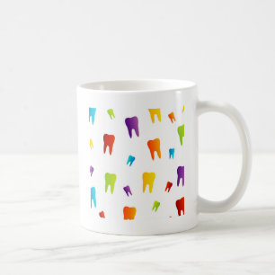 Colourful teeth coffee mug