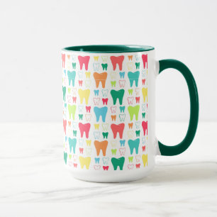 Colourful Teeth Pattern Mug