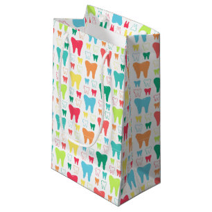 Colourful Teeth Pattern Small Gift Bag