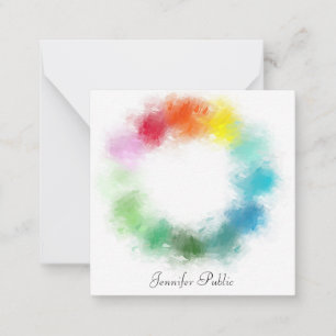 Colourful Template Custom Hand Script Name Text