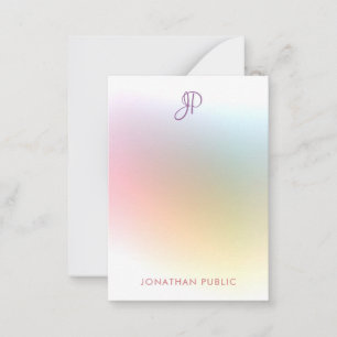 Colourful Template Elegant Handwritten Monogram