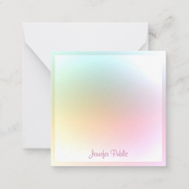 Colourful Template Handwritten Script Text Modern (Front)