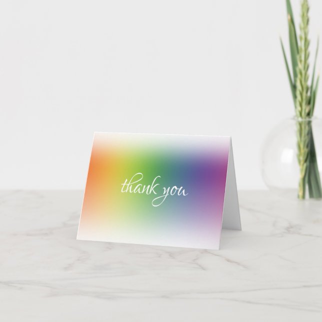 Colourful Template Handwritten Thank You Modern (Front)