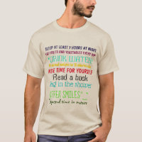Colourful TEN COMMANDMENTS OF HEALTH Print Fun